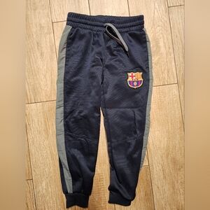 Kids Navy Joggers with Logo FCB Barcelona Soccer